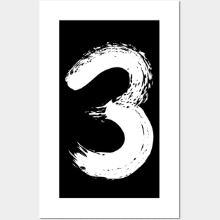 Number 3 Posters and Art